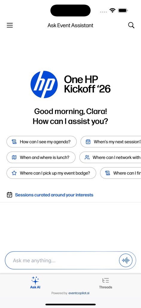 HP Events - Business App | MWM