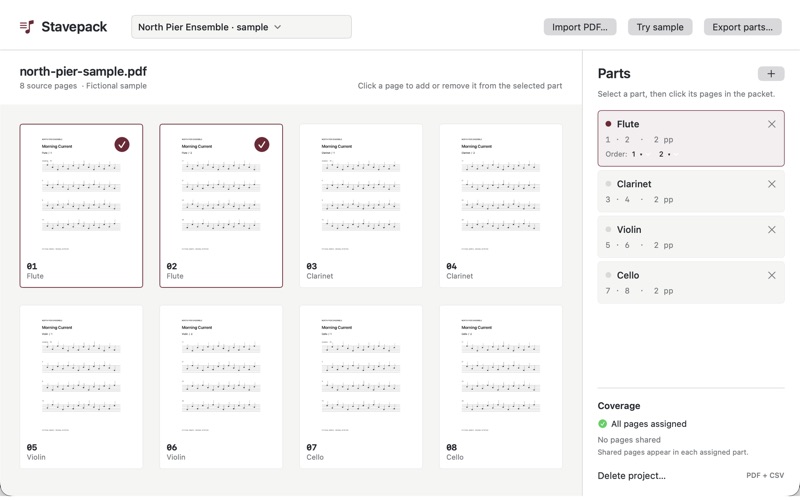 Stavepack Score Packets screenshot 1