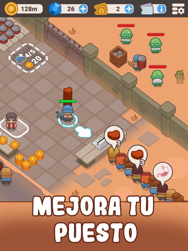 Idle Outpost juegos de zombies screenshot 8