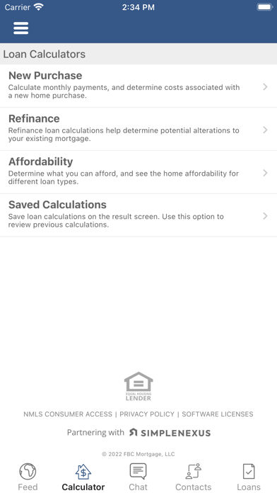 FBC Mortgage Screenshot