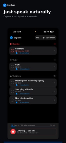 SayTask Screenshot 2 of 5
