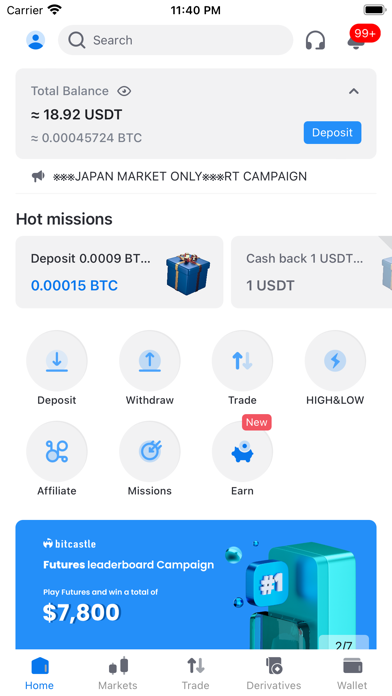 bitcastle: crypto wallet