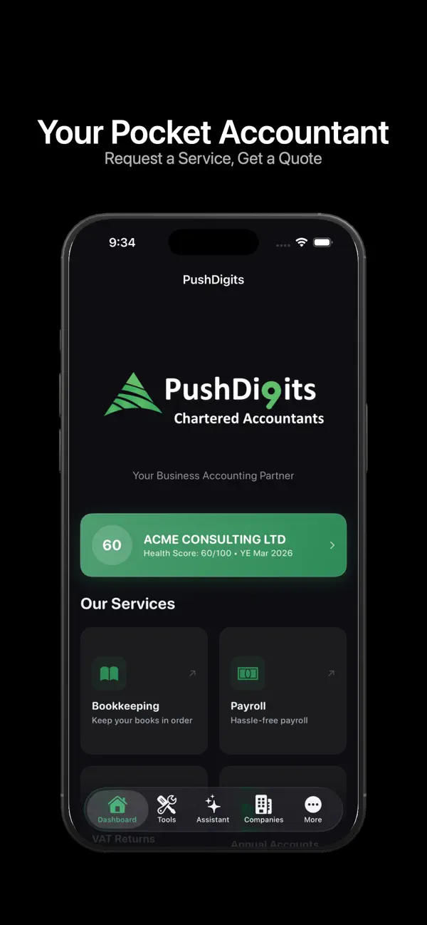 Screenshot #1 pour PushDigits: Smart UK Tax Tool
