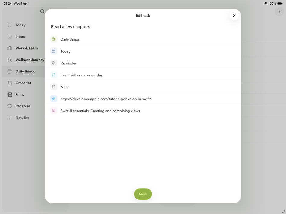 #4. Mindlist — To Do List & Tasks (iOS) di: Nova Ocean