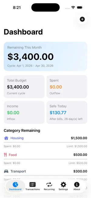 LocalOne Budget screenshot 1