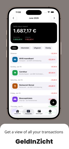 GeldInZicht screenshot