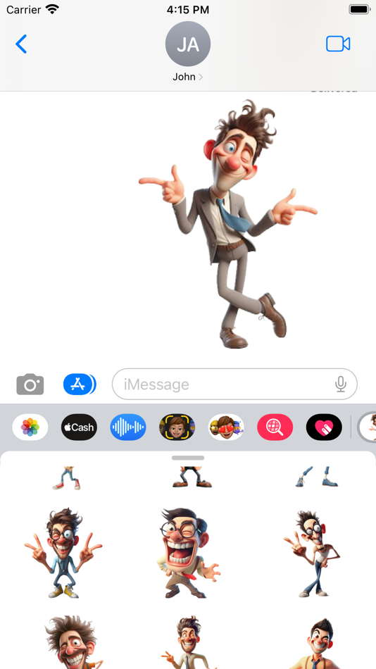 #5. Man Wink Stickers (iOS) Podle: Paul Scott