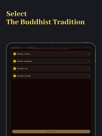 Buddhist Prayer - ePrayer iPad screenshot