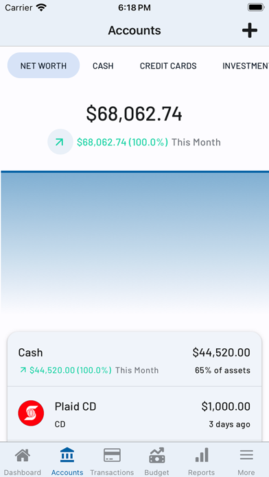 Capstone: Financial Tracker Screenshot