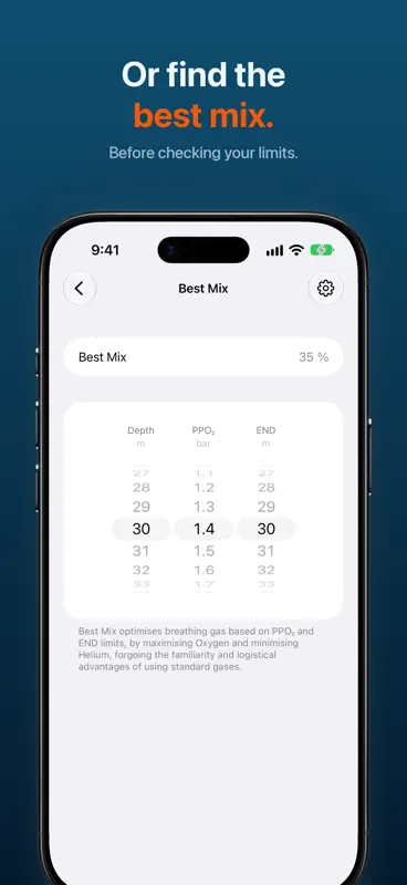 Gas Manager: Nitrox & Trimix screenshot 3 of 6