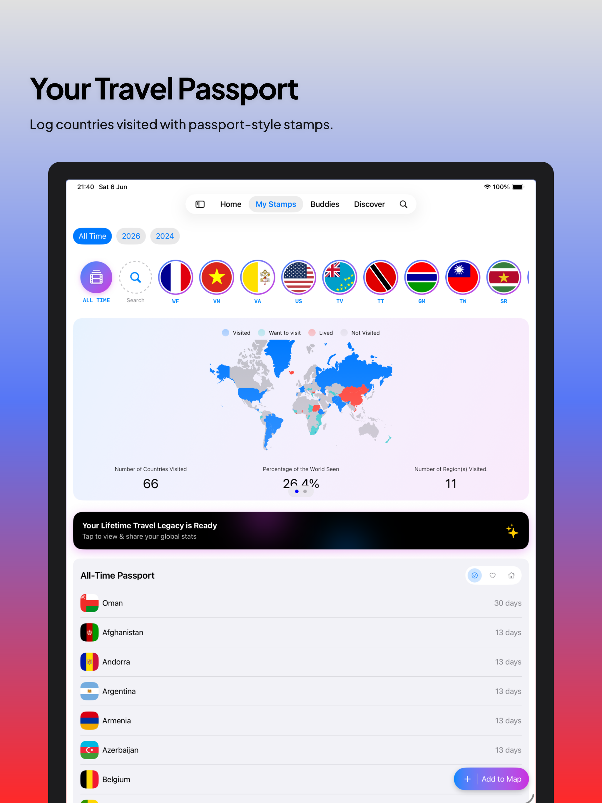 Travu: Travel Map & Tracker screenshot 11