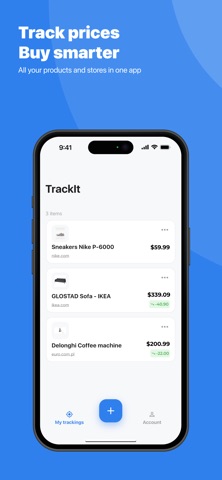 TrackIt - Price Tracker Screenshot 1 of 6