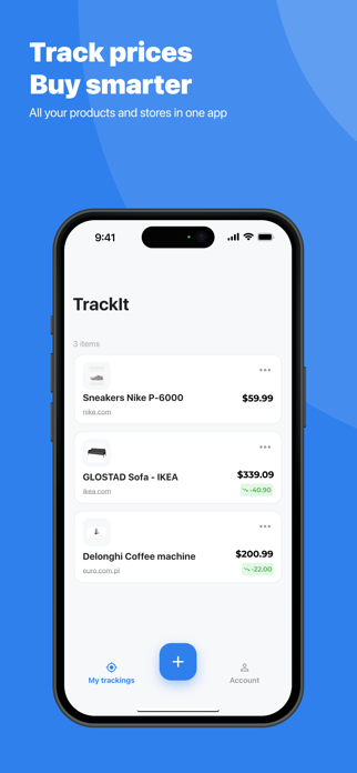 TrackIt - Price Tracker Screenshot 1 of 6