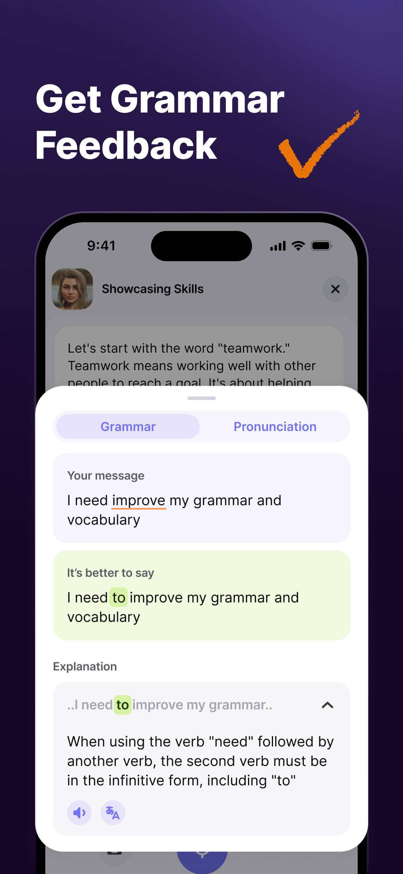 JustSpeak – AI English Tutor