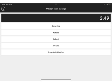 Solo mobilna fiskalna iPad screenshot