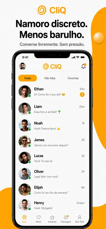 CliQ – Chat e Encontros Gay screenshot 5 of 6