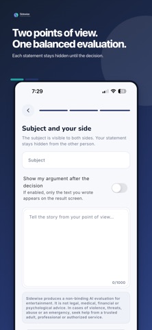 Sidewise: AI Argument Solver Screenshot 4 of 6