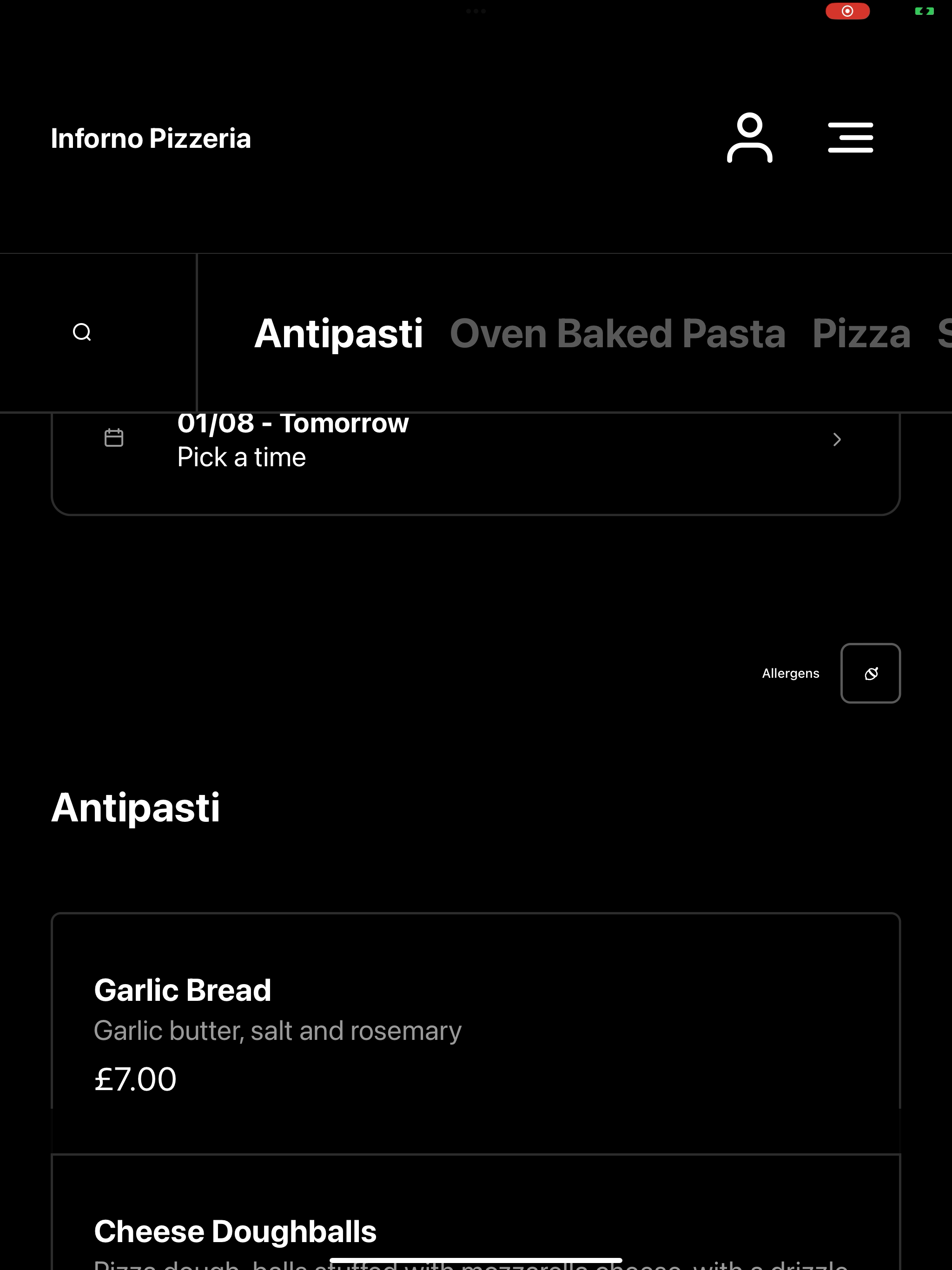 Inforno Pizzeria UK screenshot 7