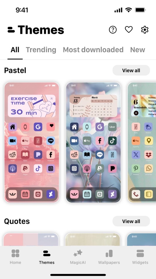 #4. Aesthetic: App icons & Widgets (iOS) 由: Andrea Terdich