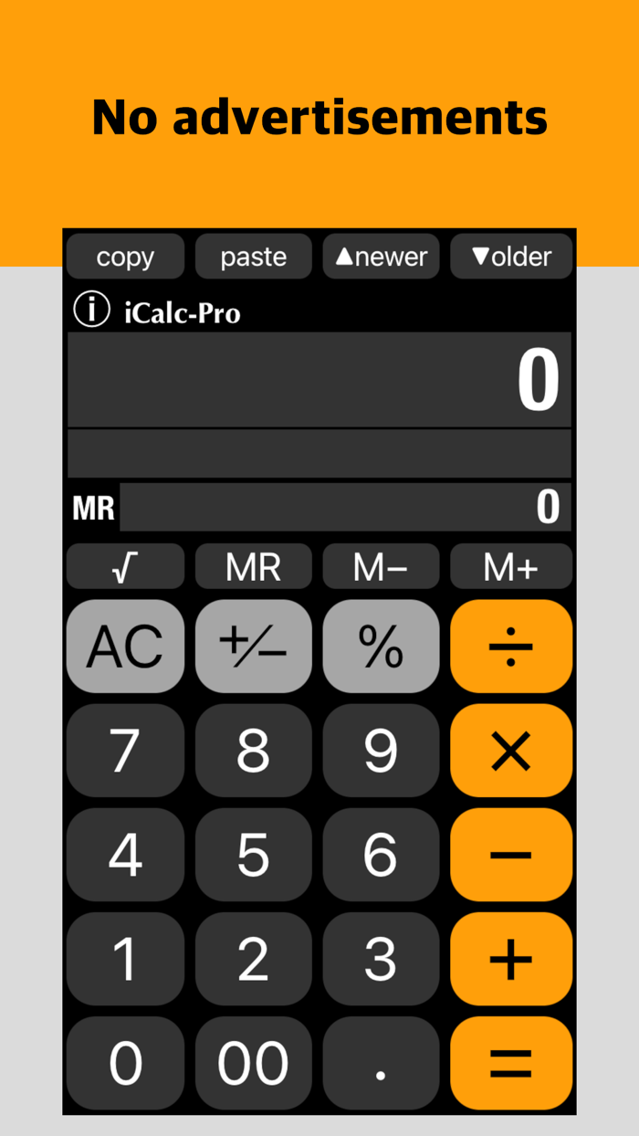 Calculator iCalc-Pro - No ads