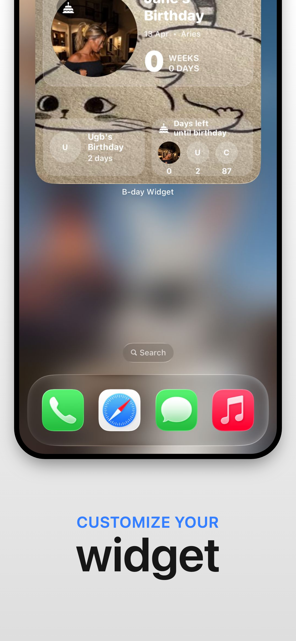 B-day Widget screenshot 6