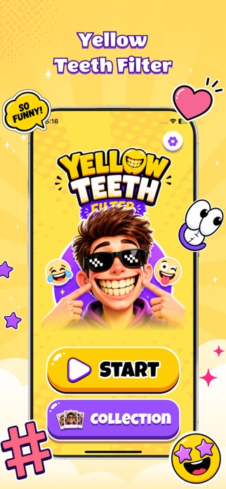 Prank Yellow Teeth Filter Screenshot 2 of 5
