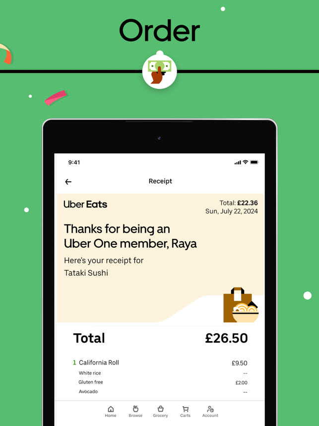‎Uber Eats: Food & Groceries Screenshot