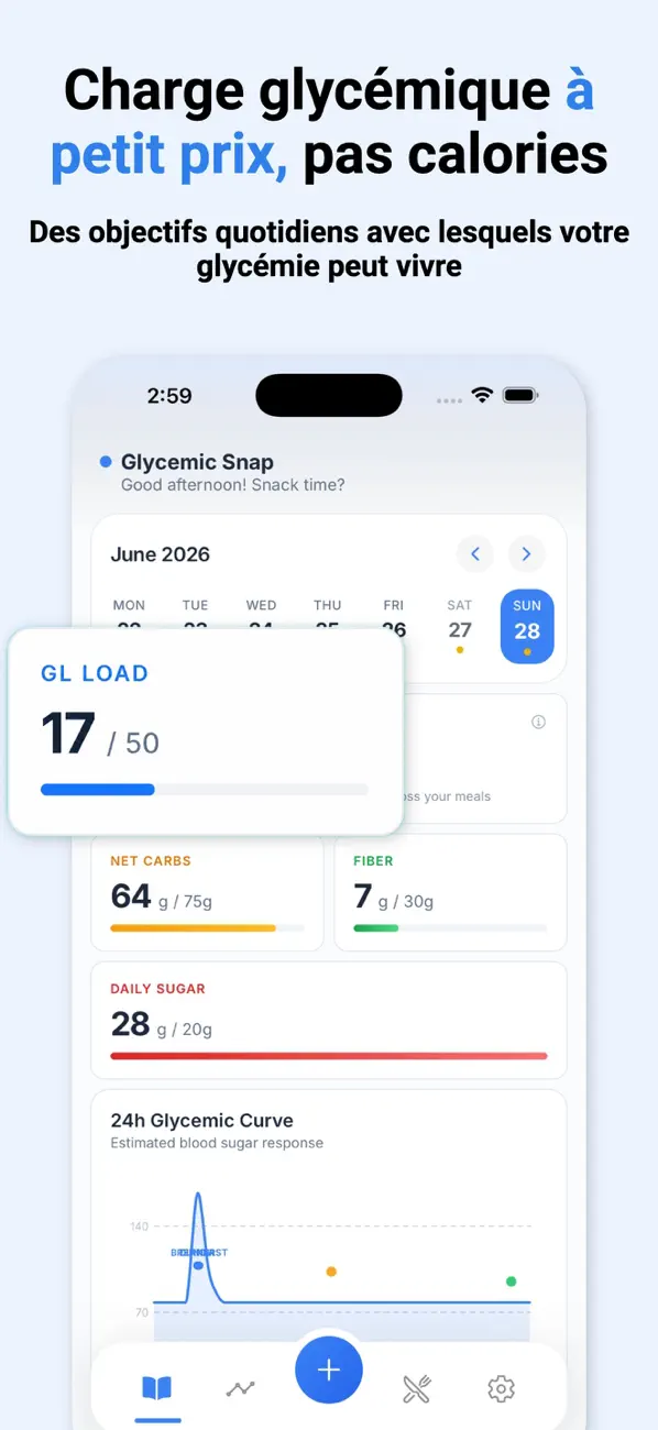 Screenshot #3 pour Glycemic Snap: Index & Charge