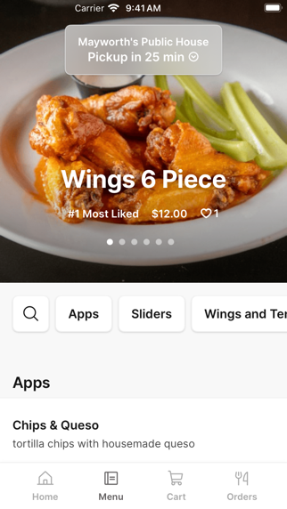 Mayworth's Public House iPhone screenshot 2 - Food & Drink app