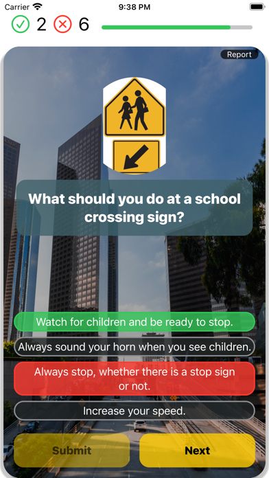 Michigan DMV Practice 2025 Screenshot