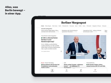 Berliner Morgenpost News iPad screenshot