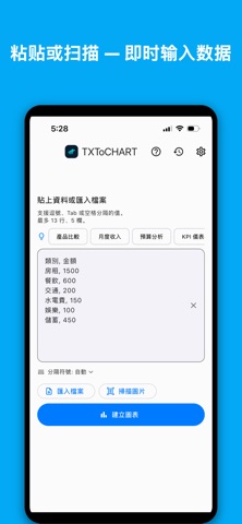 TXToCHART – 文字转图表 screenshot