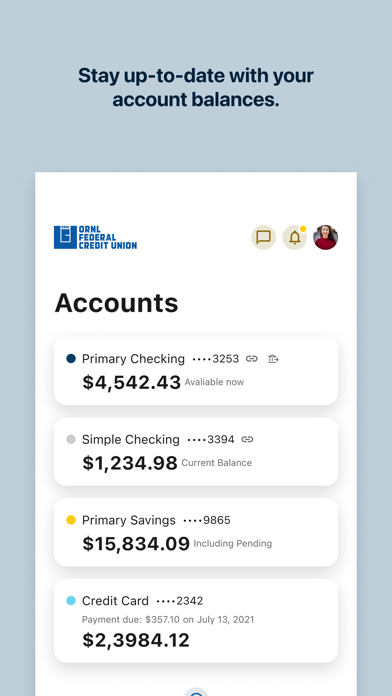ORNL Federal Credit Union Screenshot
