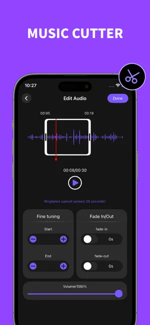 Garage Ringtones Maker iPhone screenshot 4