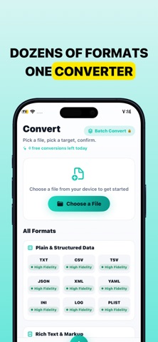 Convertia: PDF File Converter iPhone screenshot