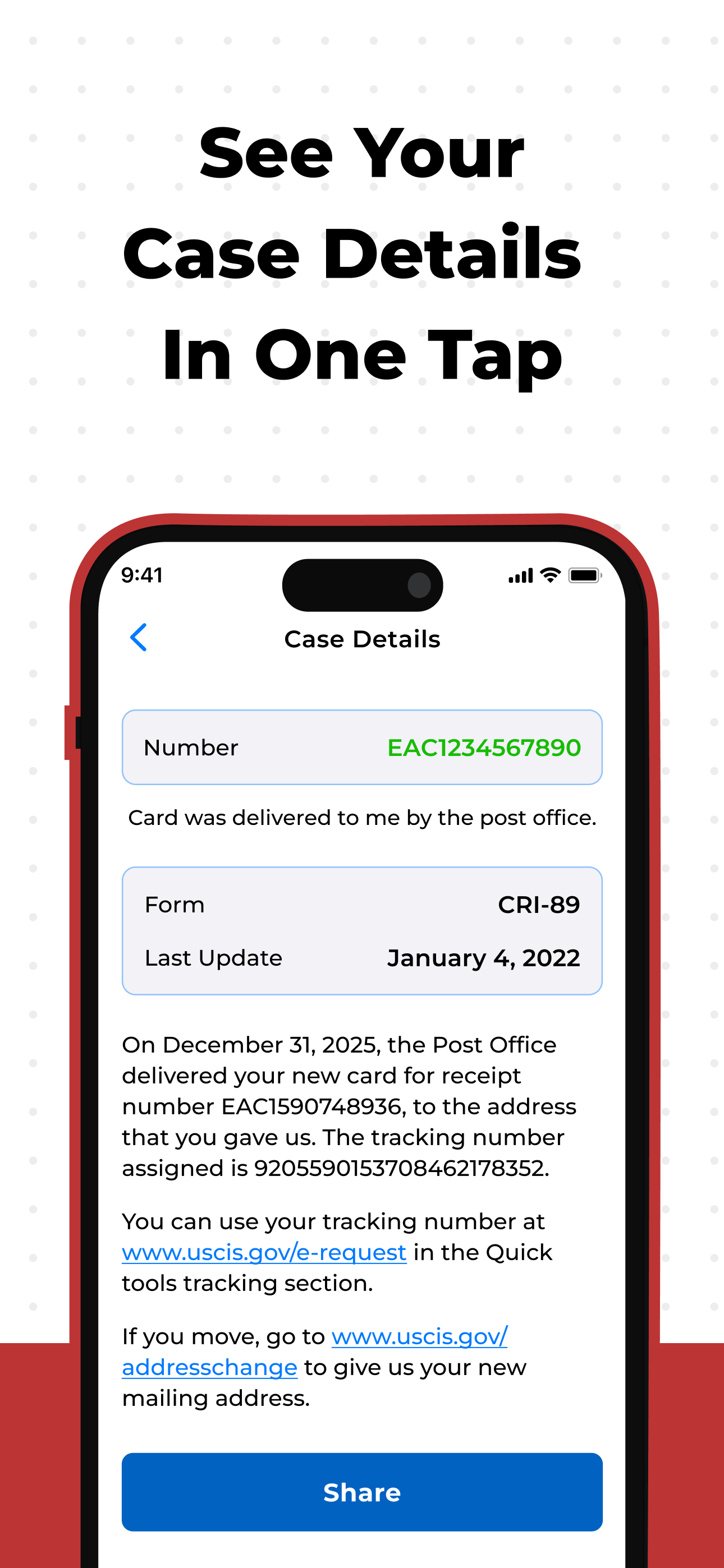 Case Tracker for USCIS 2025