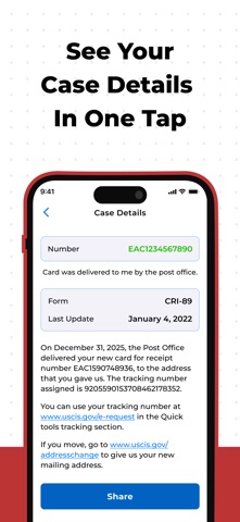 Case Tracker for USCIS 2025 screenshot