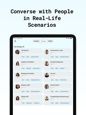 GoSpeak - AI Language Learning iPad screenshot