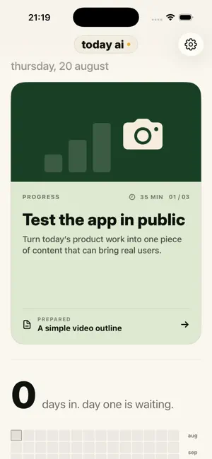 today ai: personal agent screenshot 4