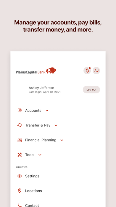 PlainsCapital Mobile Banking Screenshot 4 of 4