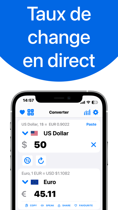 Screenshot #2 pour Convertisseur monnaie EUR-USD