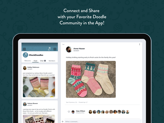 Doodles by Pacific Knit Co. iPad screenshot 3 - Education app