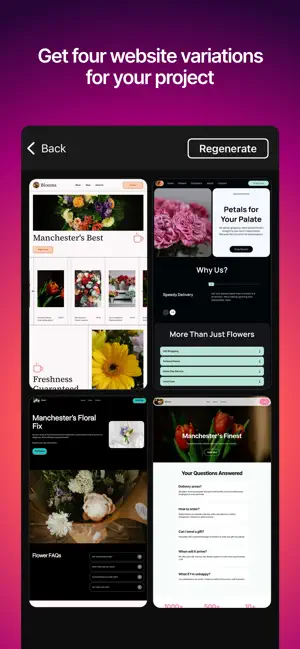 AI Website Builder: Mobirise iPhone screenshot 1
