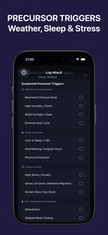 Migraine Tracker: Allevia Screenshot 5 of 6