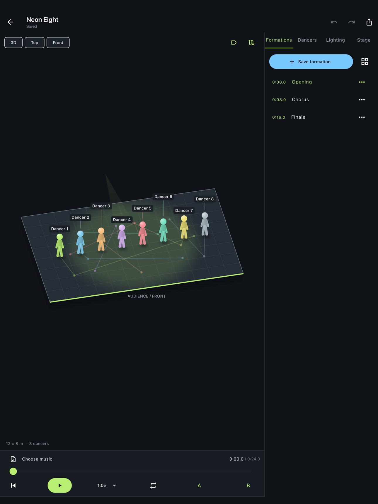 Screenshot 6 of FormationCue: Dance Planner