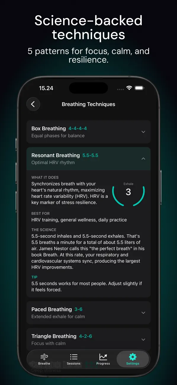 #6. Pust Focus - Breathing (iOS) Podle: Michael Justesen