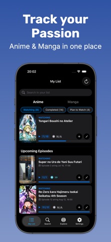 Kagami: Anime & Manga Tracker Screenshot 2 of 5