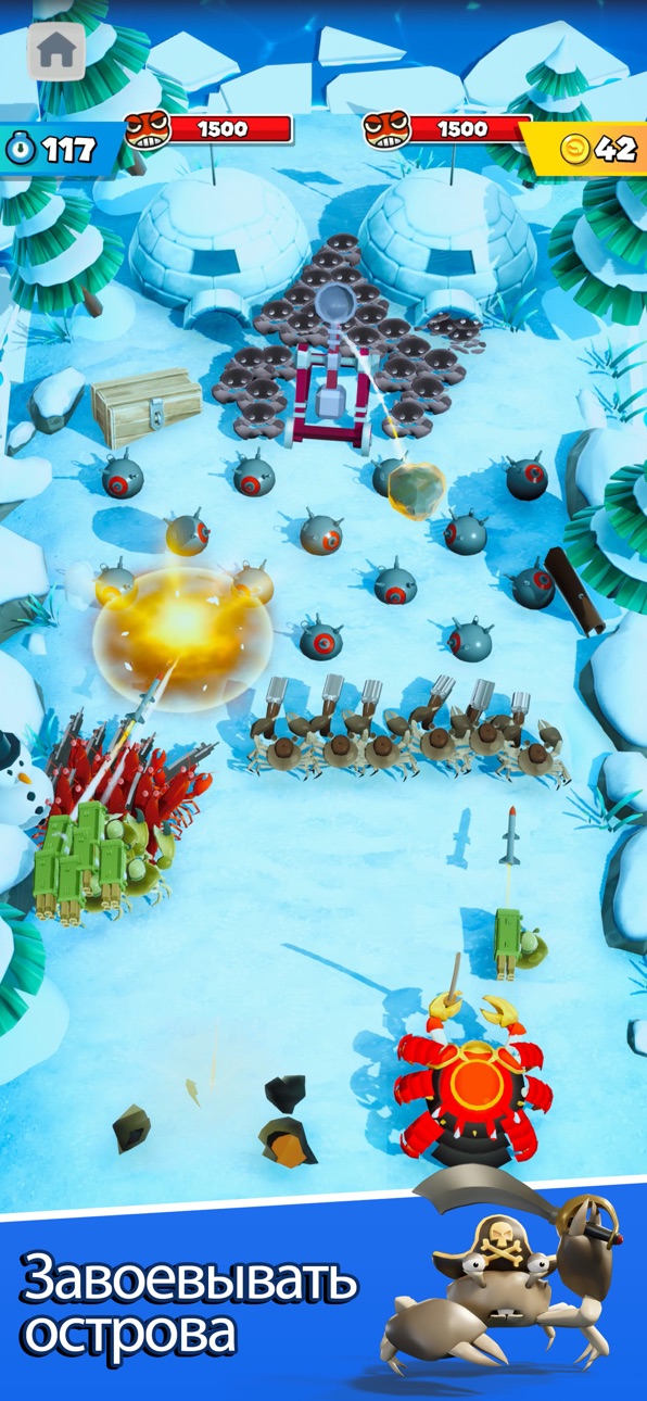 King of Crabs 2 - Invasion iOS Mod IPA screenshot 5 - iOS game interface