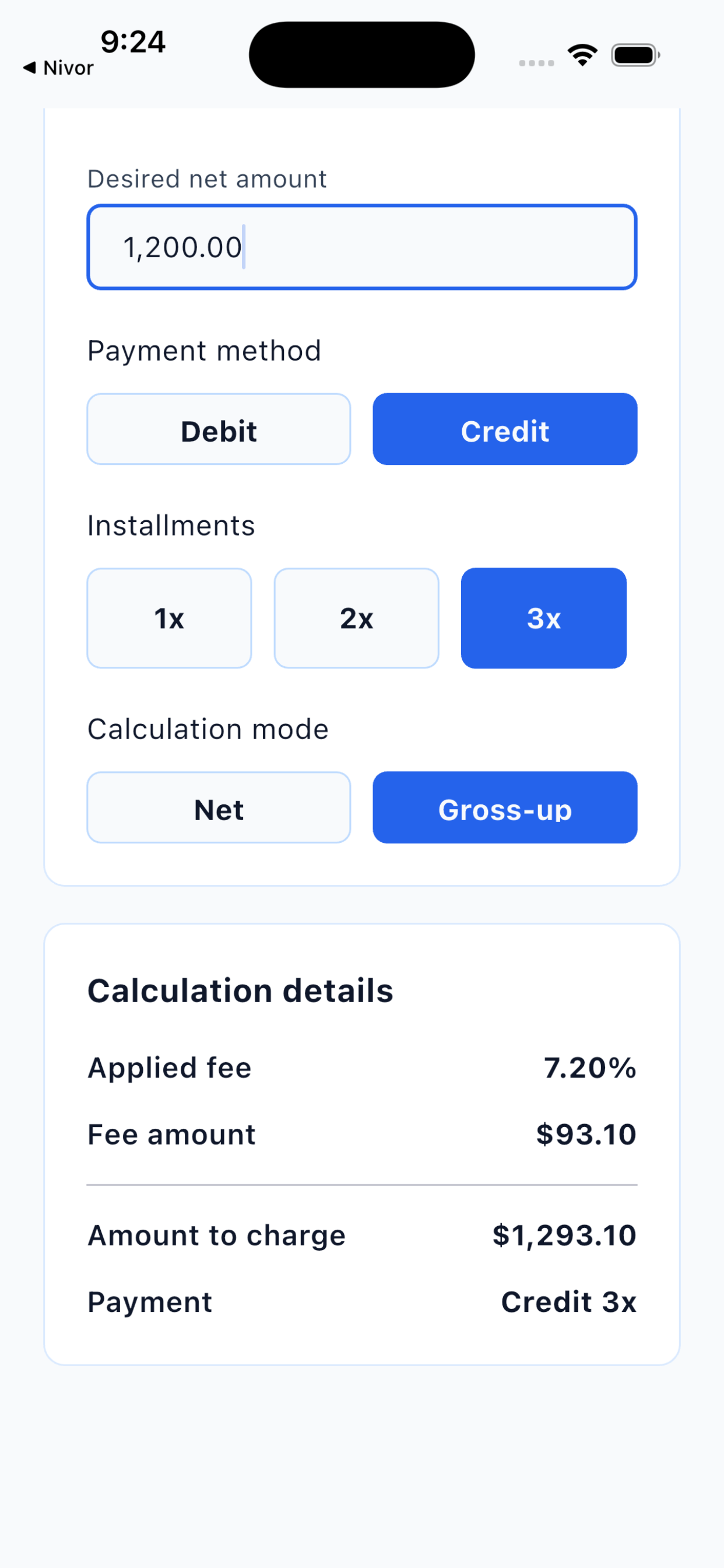 Calculadora de Taxas screenshot 9