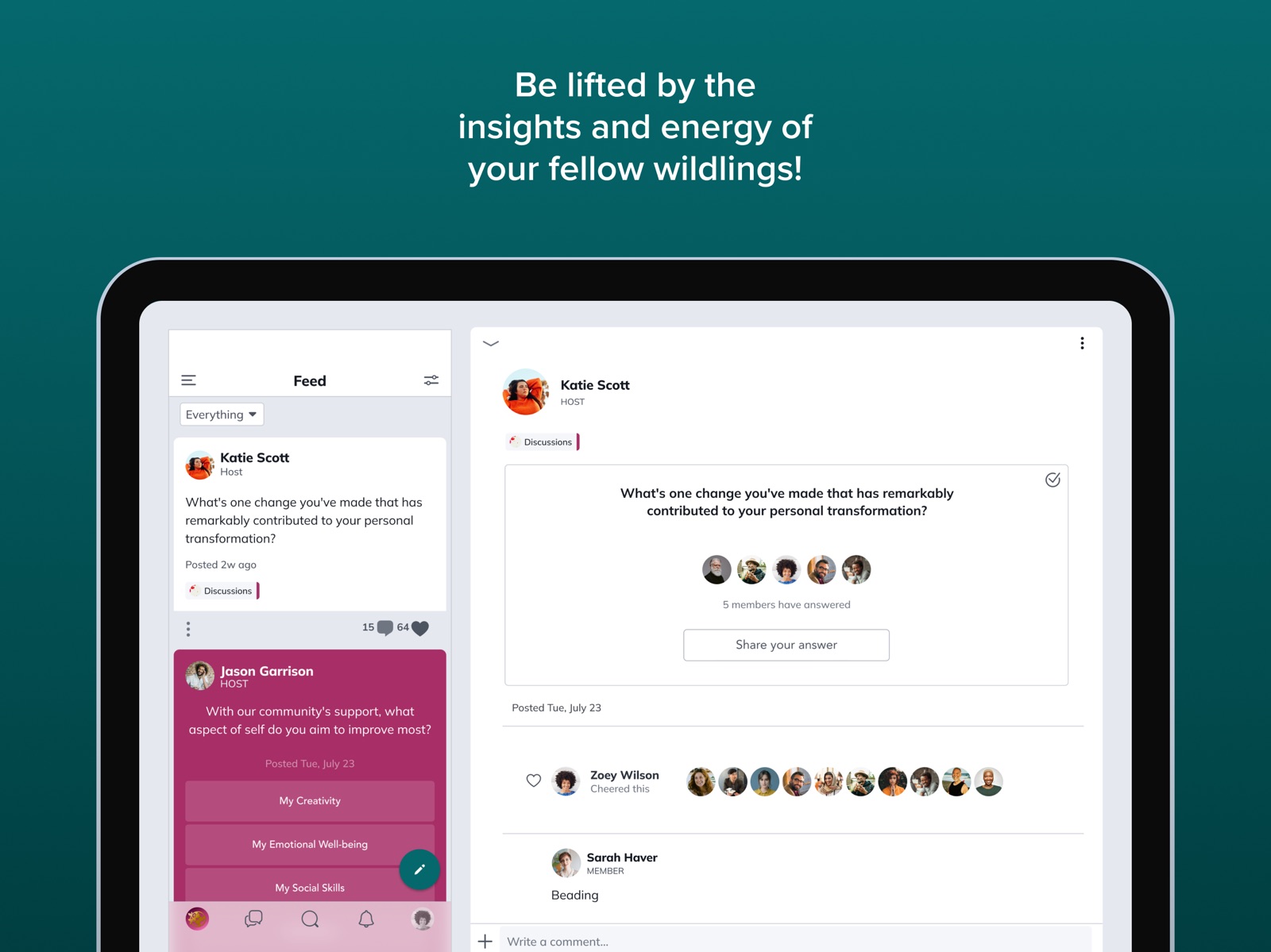 Wilder Community ipad screenshot 3
